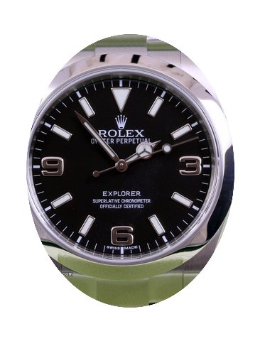 Rolex Explorer I 214270 Mens 39mm Black ...
