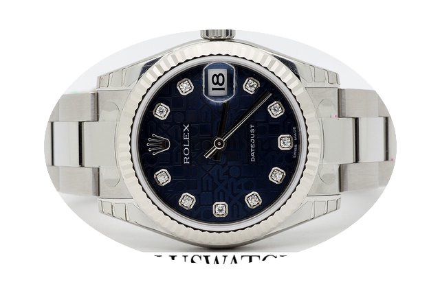 Rolex Datejust Diamond Dial Blue Oyster ...
