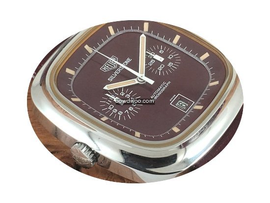 Heuer Silverstone Burgandy Chronograph C...