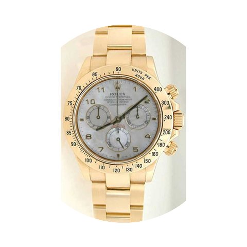 Rolex Daytona 116528 18K Yellow Gold Wit...