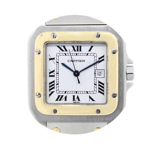 Cartier Santos 1567 Two-Tone Dial Watch...