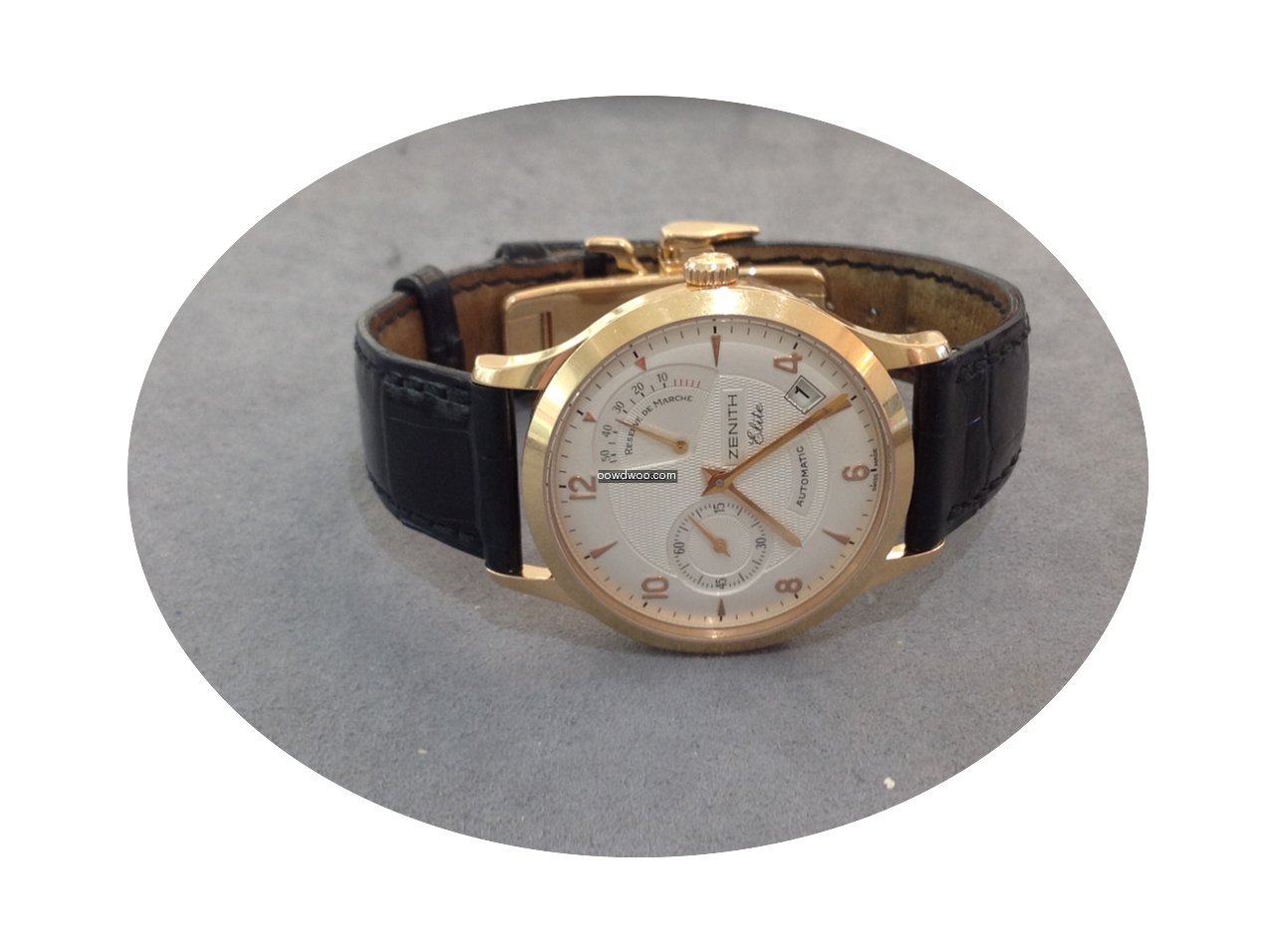 Zenith Elite Power Reserve 18ct Rose gol...