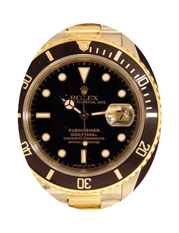 Rolex Submariner Two Tone watch, Black O...