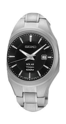 Seiko Solar SUT201P1 Damenarmbanduhr Tit...