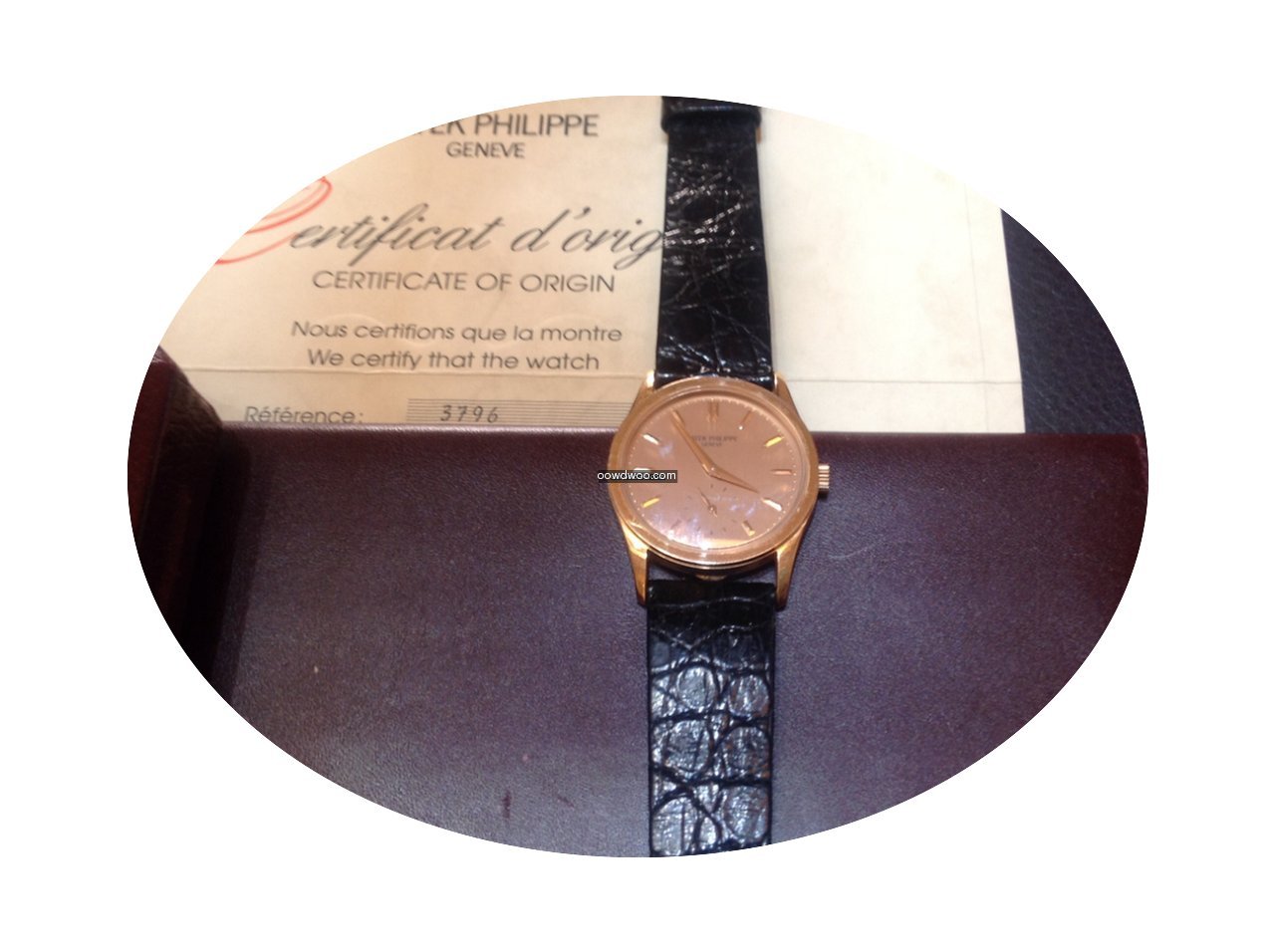 Patek Philippe Calatrava 3796 or rose....