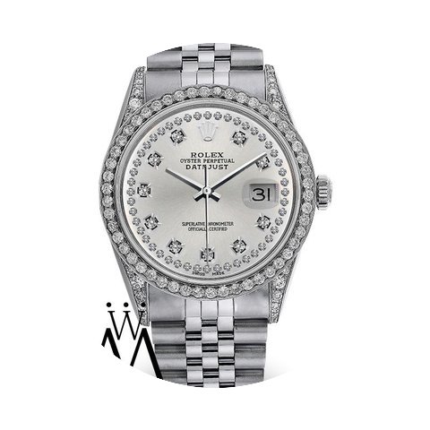 Rolex Watch Datejust 16234 36mm Silver D...