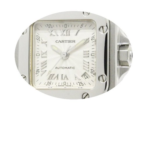 Cartier Santos Galbee Steel Automatic La...