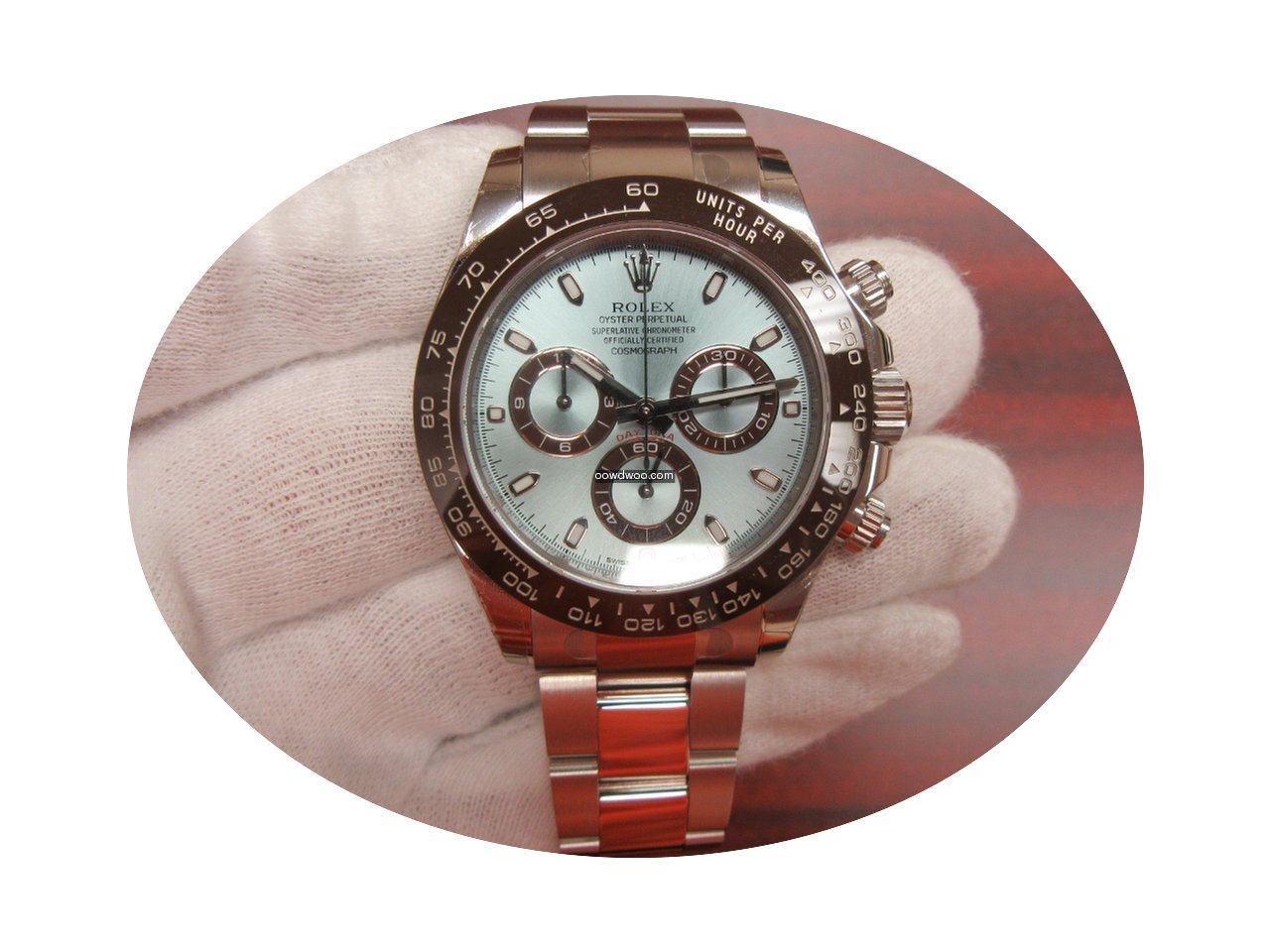 Rolex Platinum Daytona 116506 Ice Blue D...