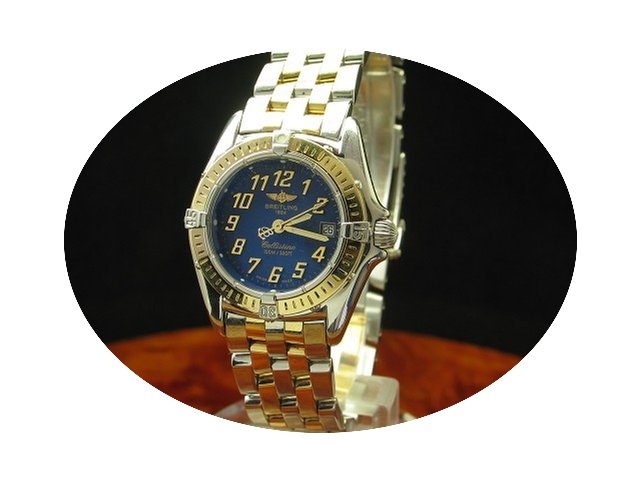 Breitling Callistino 18kt Gold Stahl Dam...