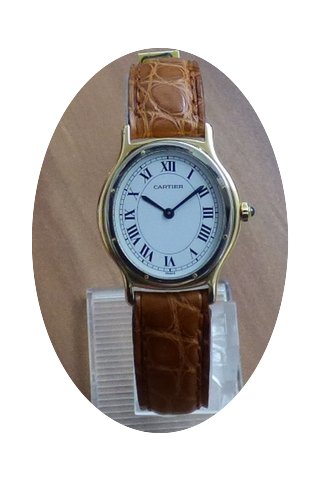 Cartier 18k Gelbgold extra plate Kal. 96...