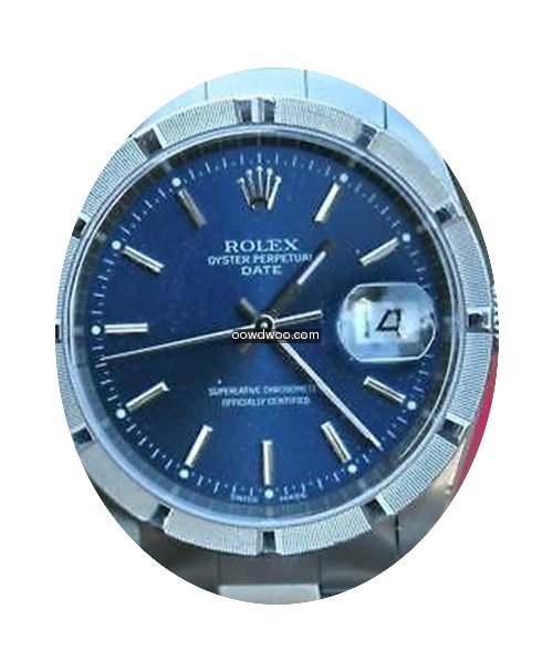 Rolex Mens Steel Date Blue Dial Year 200...