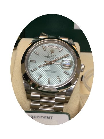 Rolex 228206 Day Date 40MM Platinum Ice ...