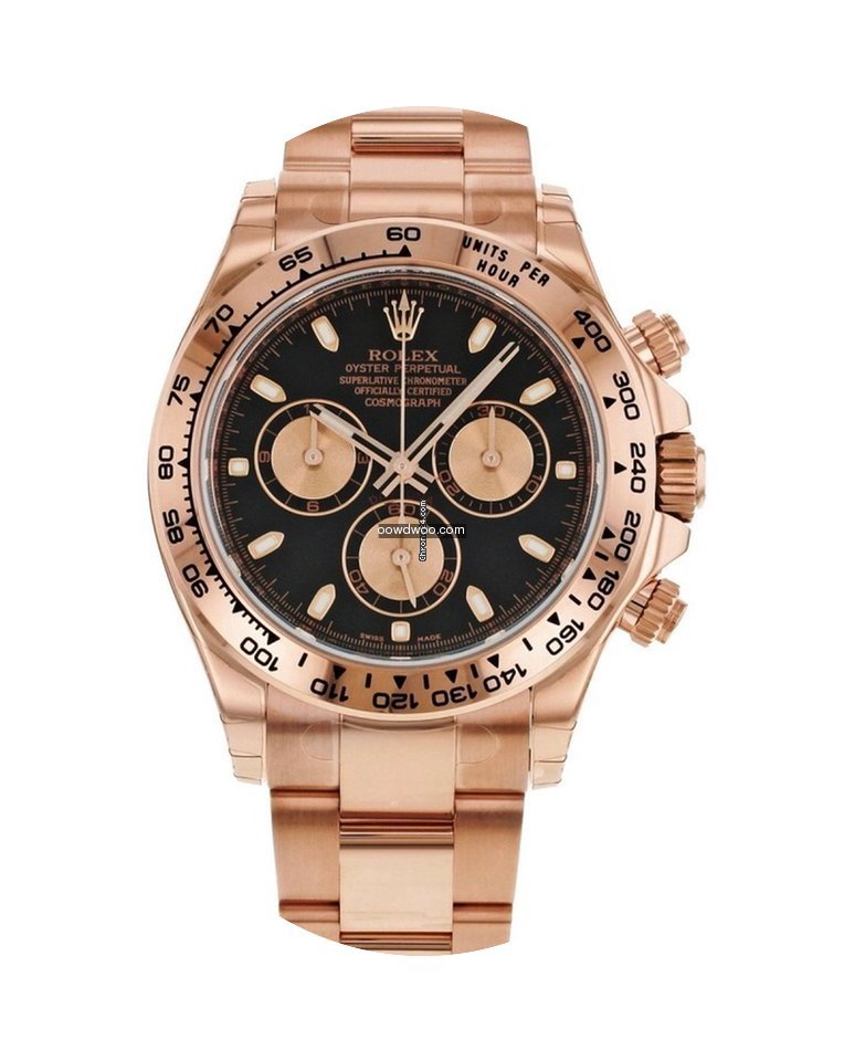 Rolex Daytona Black and Pink index...