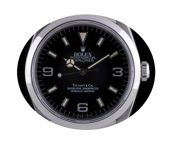 Rolex S/S O/P Rare Double Name Tiffany &...