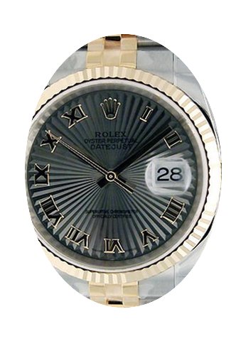Rolex Datejust 36 116233-GRSRFJ Grey Sun...