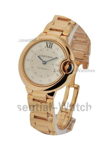 Cartier Ballon Bleu Mid Size with Diamon...