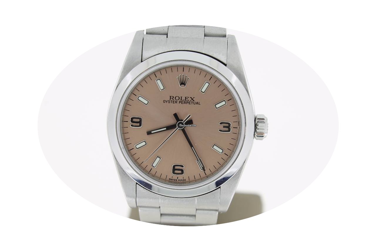 Rolex Oyster Perpetual Steel 31mm PinkDi...