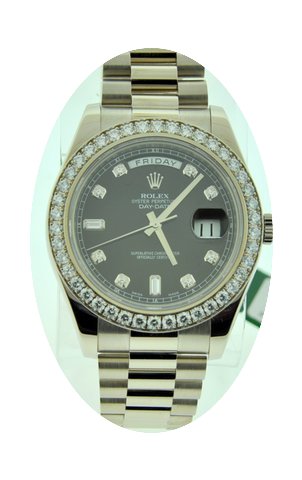 Rolex Day Date II White Gold President 2...