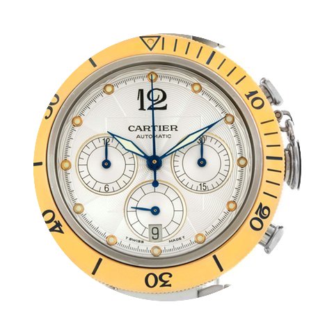 Cartier Pasha 38mm Steel 18k Yellow Gold...