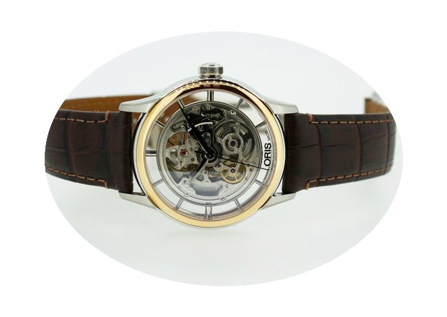 Oris Artelier Translucent Skeleton Stahl...