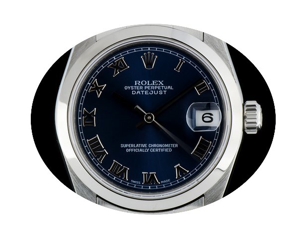 Rolex S/S Oyster Perpetual Blue Roman Di...