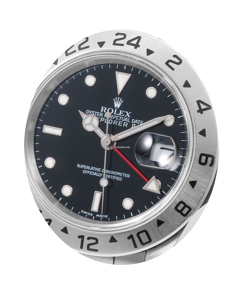 Rolex SS 40mm Explorer ll Black 16570 NO...