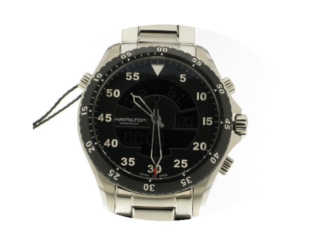 Hamilton Khaki Flight Timer Analog Digit...