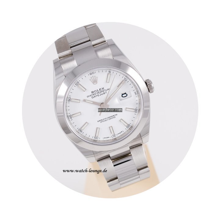 Rolex Datejust 41 white index perfect co...