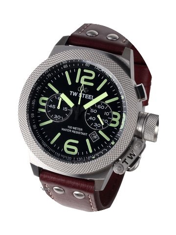 TW Steel CS24 Canteen Leather Chronograp...
