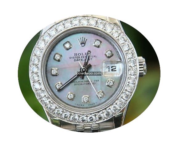 Rolex Ladies 26mm Datejust 18k White Gol...