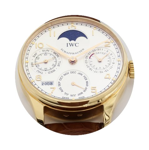 IWC Rose Gold Portuguese Perpetual Calen...