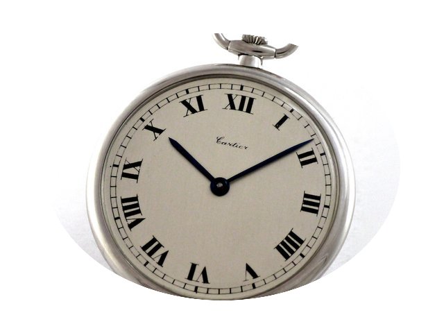 Cartier Lepine Pocket Watch 950 Platin V...