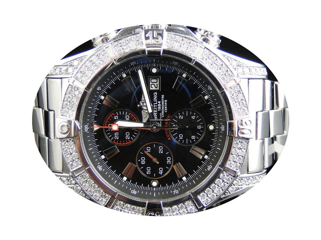 Breitling Mens XL Breitling Black Dial G...