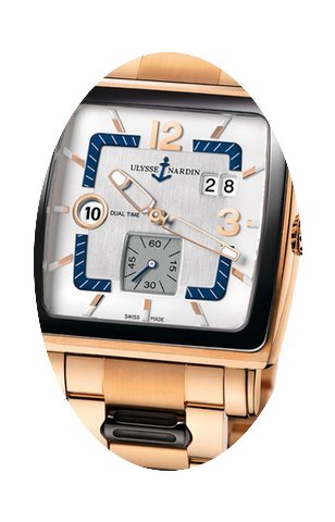 Ulysse Nardin Quadrato Dual Time Mens Wa...