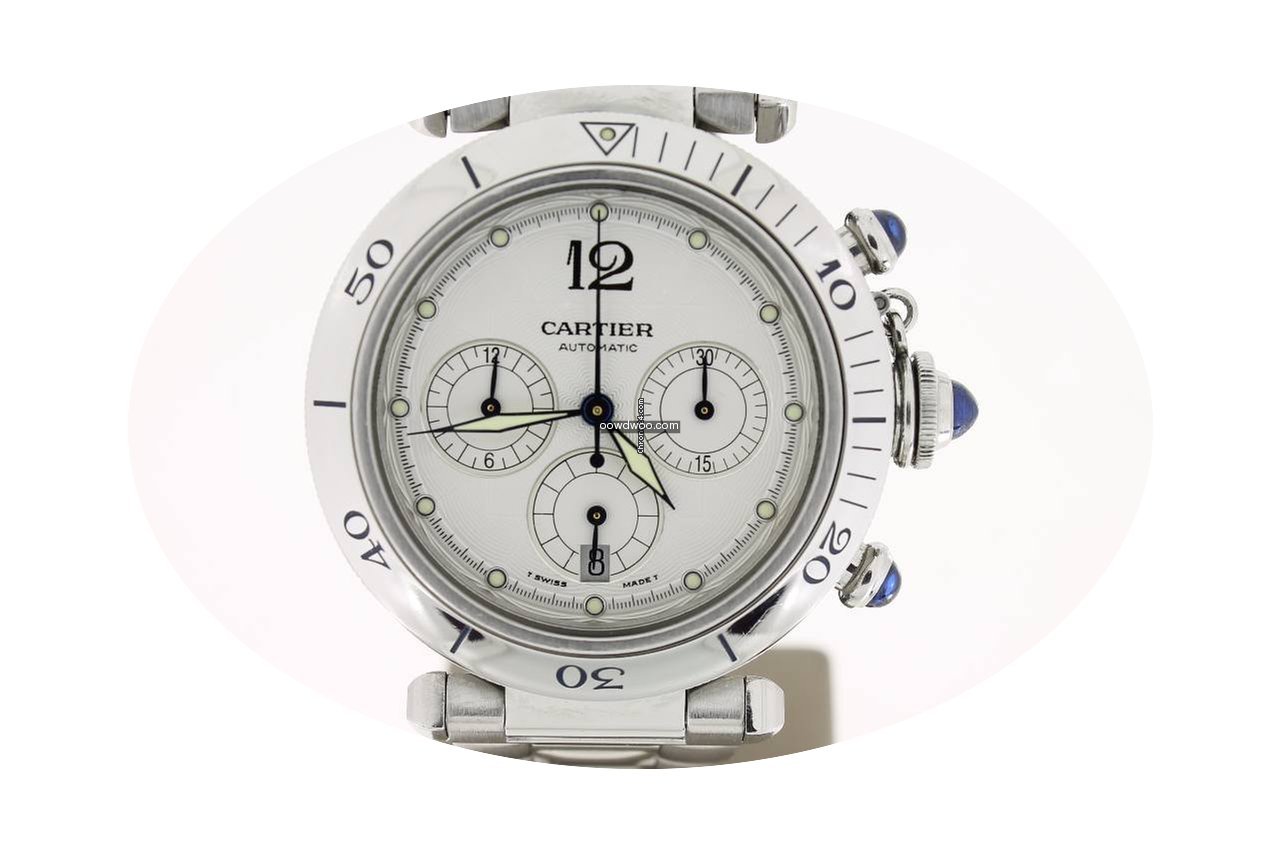 Cartier Pasha Steel Chrono OPENBACK Auto...