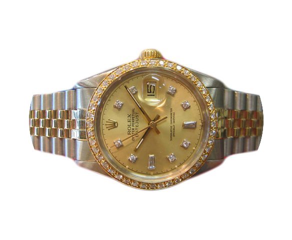 Rolex Datejust Diamonds Two-tone Yellow ...