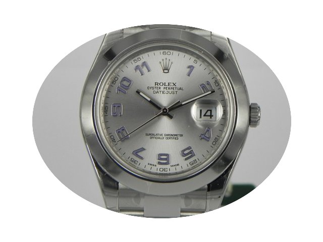 Rolex DATEJUST II 41MM SILVER ARAB DIAL...