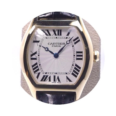 Cartier Tortue Serial 18k Yg...
