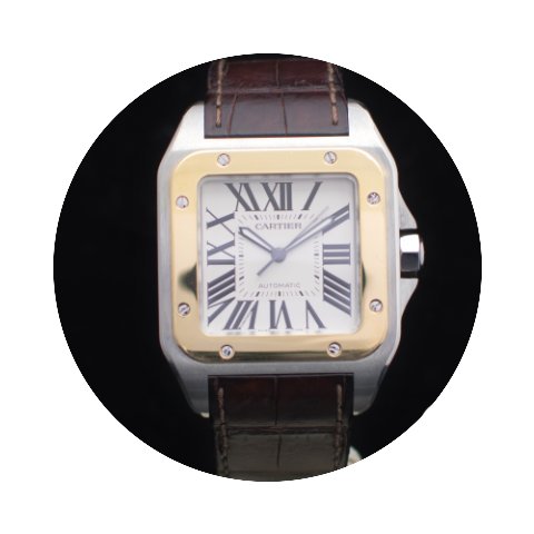 Cartier Santos 100 Steel And Gold Large ...