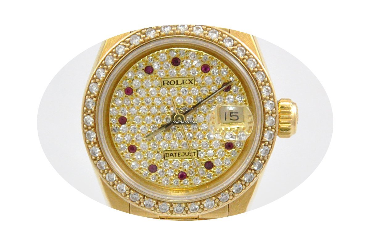 Rolex Datejust 26mm Vollbrilliantbesatz ...