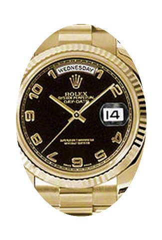 Rolex Day-Date 36 118238-BLKAFP Black Ar...