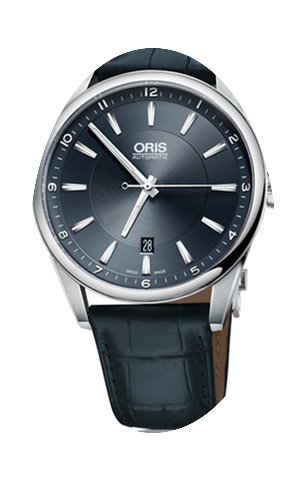 Oris Artix Date, Blue Dial, Leather Brac...