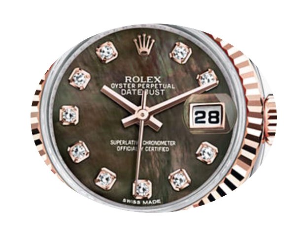 Rolex [NEW] Two Tone Rose Gold Black M.O...