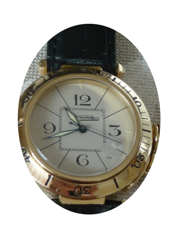 Cartier Pashá 18 kt. gold automatic 38 ...