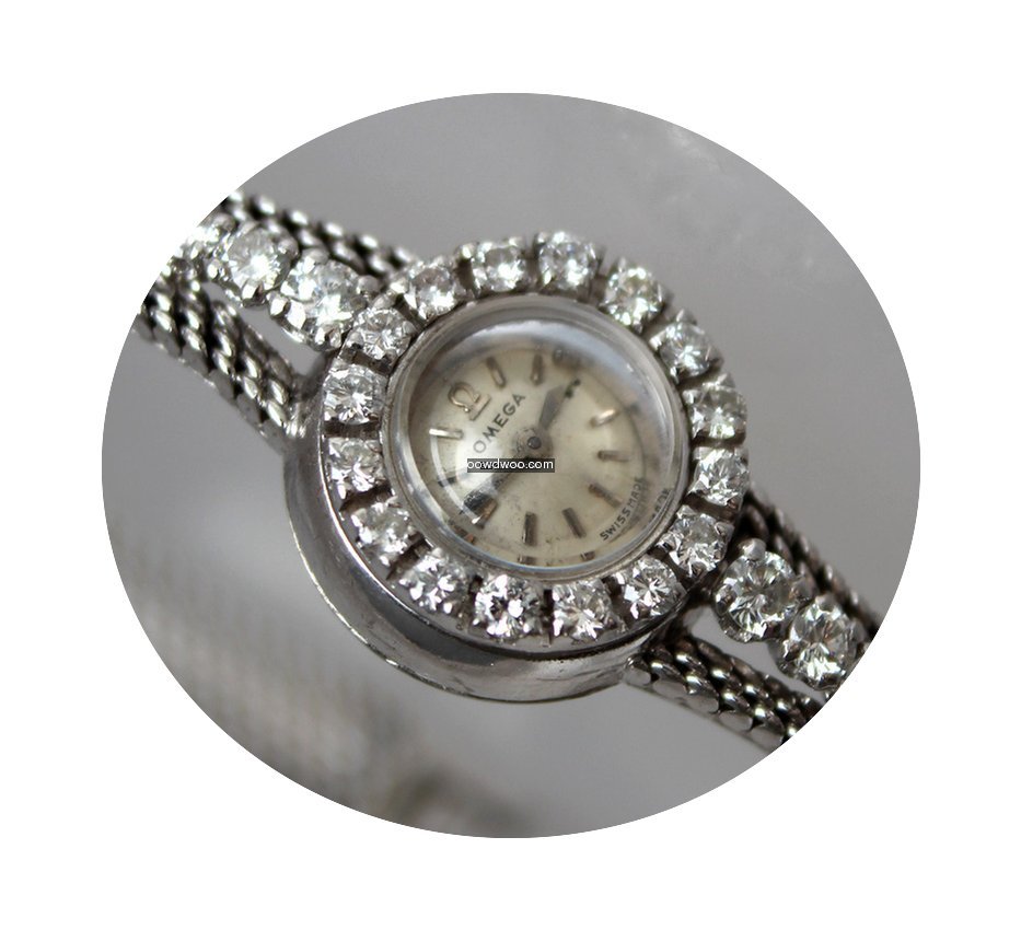 Omega Hochfeine 18K Weissgold & Diamante...