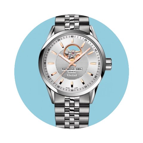 Raymond Weil Freelancer Index Silber Sta...