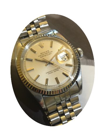 Rolex Datejust plexiglas lunetta oro bia...