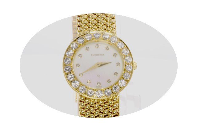 Carl F. Bucherer 18K Gold with 22 Diamon...