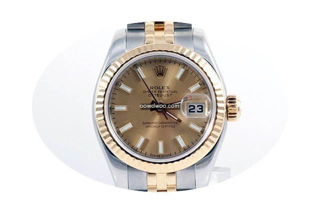 Rolex Ladies 179173 Datejust - Champagne...