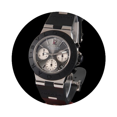 Bulgari diagono chrono white gold automa...